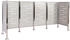 MCW Mülltonnen-Zaun J55 150 x 325 x 85 cm Edelstahl silber