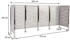 MCW Mülltonnen-Zaun J55 150 x 325 x 85 cm Edelstahl silber