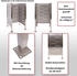 MCW Mülltonnen-Zaun J55 150 x 85 x 85 cm Metall Edelstahl silber
