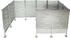 MCW Mülltonnen-Zaun J55 151 x 326 x 166 cm Metall Edelstahl silber
