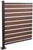 MCW Mülltonnen-Zaun K57 130 x 100 x 6 cm Aluminium braun