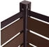 MCW Mülltonnen-Zaun K57 130 x 100 x 6 cm Aluminium braun