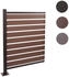 MCW Mülltonnen-Zaun K57 130 x 100 x 6 cm Aluminium braun