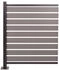 MCW Mülltonnen-Zaun K57 130 x 100 x 6 cm Aluminium grau