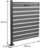 MCW Mülltonnen-Zaun K57 130 x 100 x 6 cm Aluminium grau
