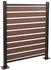 MCW Mülltonnen-Zaun K57 130 x 110 x 6 cm Aluminium braun