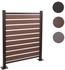 MCW Mülltonnen-Zaun K57 130 x 110 x 6 cm Aluminium braun