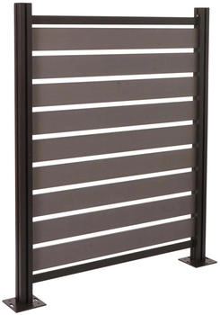 MCW M&uuml;lltonnen-Zaun K57 130 x 110 x 6 cm Aluminium grau