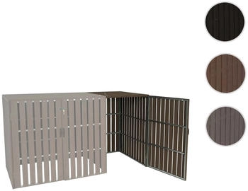 MCW Mülltonnenbox-Erweiterung J28 1 x 240 Liter 115 x 66 x 76 cm braun – Funktionalität trifft auf ästhetisches Design