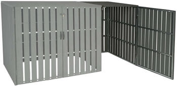 MCW M&uuml;lltonnenbox-Erweiterung J28 1 x 240 Liter 115 x 76 x 100 cm grau