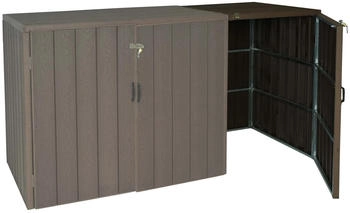 MCW Mülltonnenbox-Erweiterung J28 1 x 240 Liter 116 x 69 x 88 cm braun
