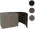 MCW Mülltonnenbox-Erweiterung J28 1 x 240 Liter 116 x 69 x 88 cm braun