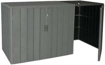 MCW M&uuml;lltonnenbox-Erweiterung J28 1 x 240 Liter 117 x 79 x 105 cm grau