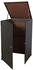MCW Mülltonnenverkleidung E25 1 x 120 Liter 110 x 65 x 66 cm braun