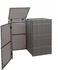 MCW Mülltonnenverkleidung E25 2 x 120 Liter 176 x 130 x 131 cm grau