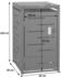 MCW Mülltonnenverkleidung E83 1 x 120 Liter 103 x 60 x 62 cm Edelstahl silber 23 kg