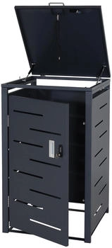 MCW Mülltonnenverkleidung E83 1 x 120 Liter 103 x 60 x 62 cm Stahl anthrazit 24 kg