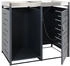 MCW Mülltonnenverkleidung H40 1 x 240 Liter mit Holzlager 125 x 130 x 80 cm anthrazit