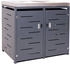 MCW Mülltonnenverkleidung H40 2 x 240 Liter 125 x 134 x 84 cm anthrazit