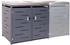 MCW Mülltonnenverkleidung H40 2 x 240 Liter 125 x 134 x 84 cm anthrazit