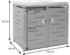 MCW Mülltonnenverkleidung H40 2 x 240 Liter 125 x 134 x 84 cm anthrazit