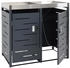 MCW Mülltonnenverkleidung H40b 2 x 240 Liter 110 x 115 x 62 cm anthrazit