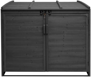 MCW Mülltonnenverkleidung H75b 2 x 240 Liter 138 x 138 x 105 cm anthrazit – Praktischer Schutz mit stilvollem Mehrwert