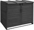 MCW Mülltonnenverkleidung H75b 2 x 240 Liter 138 x 138 x 105 cm anthrazit