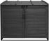 MCW Mülltonnenverkleidung H75b 2 x 240 Liter 138 x 138 x 105 cm anthrazit