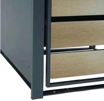MCW Mülltonnenverkleidung J81 1 x 240 Liter 117 x 68 x 80 cm gold – MCW Mülltonnenverkleidung J81 1 x 240 Liter 117 x 68 x 80 cm gold Eleganz für Ihren Außenbereich
