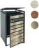 MCW Mülltonnenverkleidung J81 1 x 240 Liter 117 x 68 x 80 cm gold