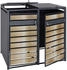 MCW Mülltonnenverkleidung J81 2 x 240 Liter 117 x 132 x 80 cm gold