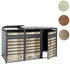 MCW Mülltonnenverkleidung J81 3 x 240 Liter 117 x 200 x 80 cm gold