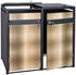 MCW Mülltonnenverkleidung J82 2 x 240 Liter 117 x 132 x 80 cm gold