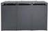 MCW Mülltonnenverkleidung J82 3 x 240 Liter 117 x 200 x 80 cm Kirsche-Holzoptik dunkelbraun