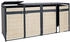 MCW Mülltonnenverkleidung J82 4 x 240 Liter 117 x 264 x 80 cm Buche-Holzoptik hellbraun
