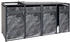 MCW Mülltonnenverkleidung J82 4 x 240 Liter 117 x 264 x 80 cm Marmor-Optik dunkel