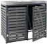 MCW Mülltonnenverkleidung K14 2 x 240 Liter 124 x 134 x 84 cm anthrazit