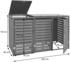 MCW Mülltonnenverkleidung K14 3 x 240 Liter 119 x 205 x 84 cm Walnuss-Holzoptik