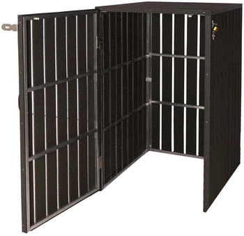 MCW WPC-M&uuml;lltonnenverkleidung J28 1 x 240 Liter 115 x 77 x 97 cm anthrazit