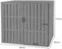 MCW WPC-Mülltonnenverkleidung J28 2 x 240 Liter 115 x 140 x 100 cm anthrazit