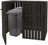MCW WPC-Mülltonnenverkleidung J28 2 x 240 Liter 115 x 140 x 100 cm anthrazit