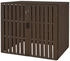 MCW WPC-Mülltonnenverkleidung J28 2 x 240 Liter 115 x 140 x 100 cm braun