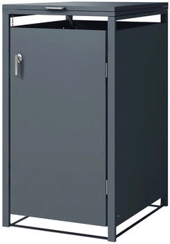 ML-Design M&uuml;lltonnenbox 1 x 240 Liter 68 x 80 x 116,3 cm Stahl anthrazit