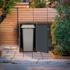 ML-Design Mülltonnenbox 1 x 240 Liter 68 x 80 x 116,3 cm Lärchenoptik anthrazit