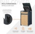 ML-Design Mülltonnenbox 1 x 240 Liter 68 x 80 x 116,3 cm Lärchenoptik anthrazit