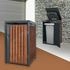 ML-Design Mülltonnenbox 1 x 240 Liter 68 x 80 x 116,3 cm Rostoptik anthrazit