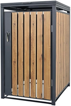ML-Design Mülltonnenbox 1 x 240 Liter 68 x 80 x 116,3 cm Eichenoptik anthrazit