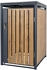 ML-Design Mülltonnenbox 1 x 240 Liter 68 x 80 x 116,3 cm Eichenoptik anthrazit