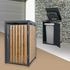 ML-Design Mülltonnenbox 1 x 240 Liter 68 x 80 x 116,3 cm Eichenoptik anthrazit